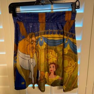 Disney Beauty and the Beast Women's Skirt - Blue and Yellow